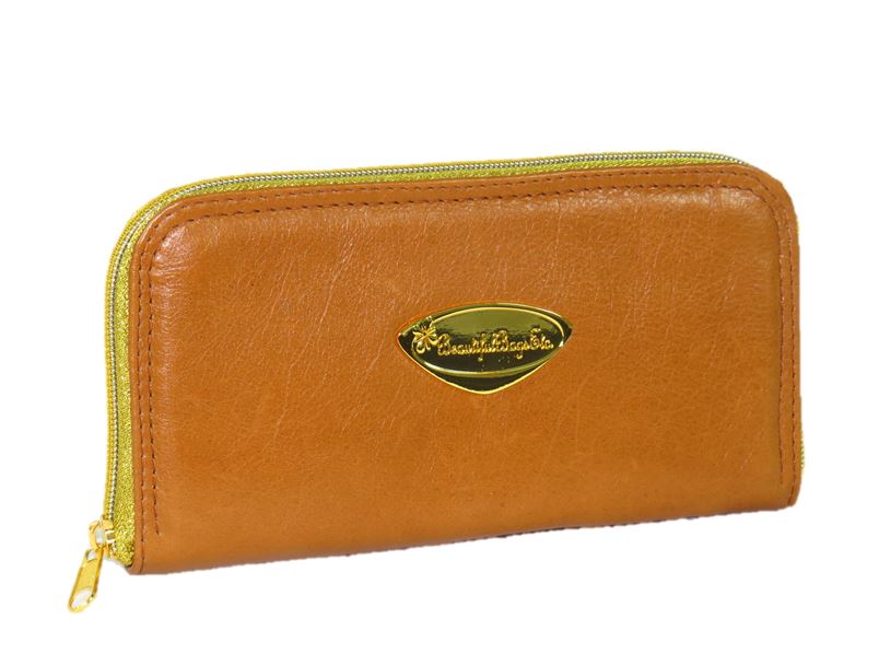 Caramel Brown Leather Wallet