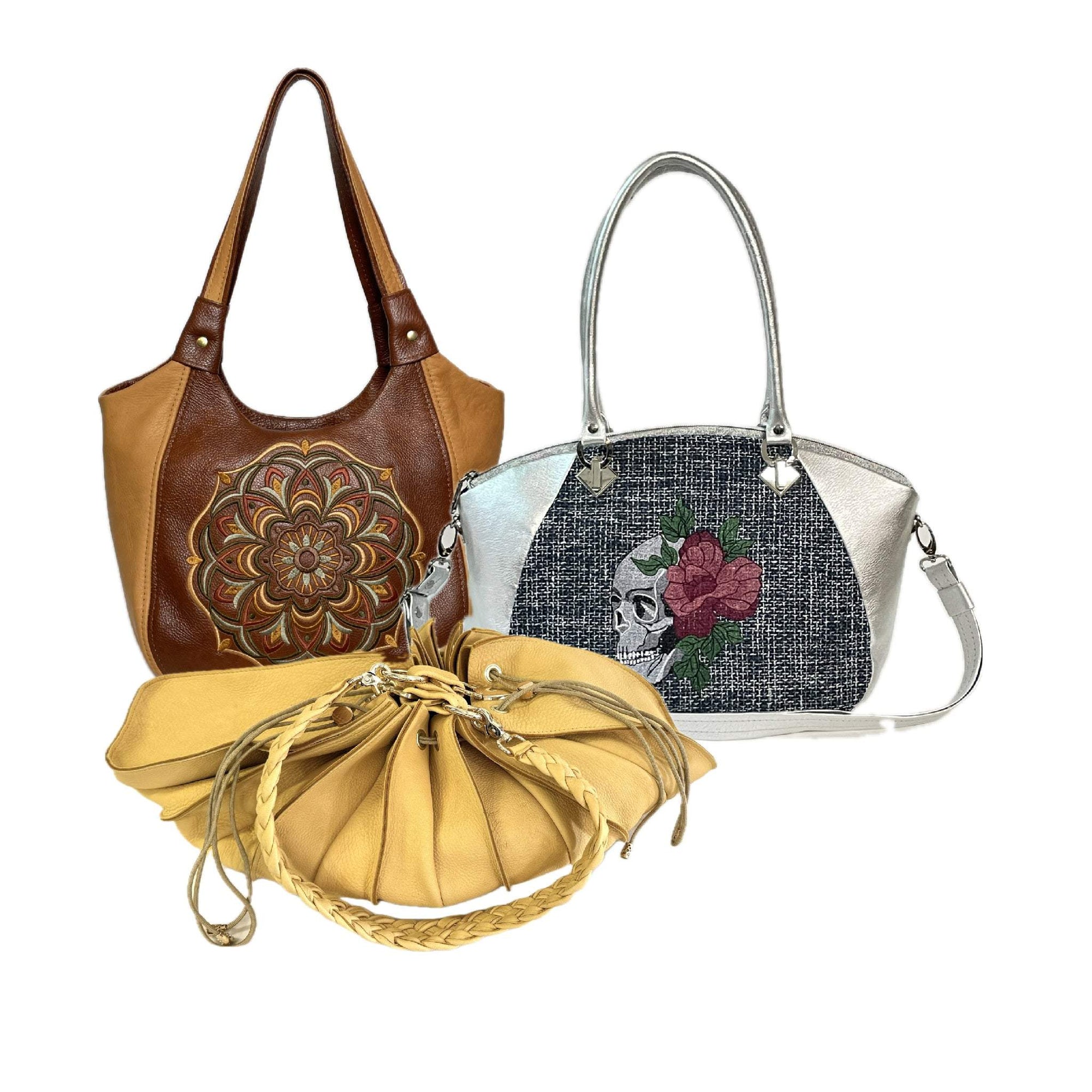 Handmade Leather and Tapestry Satchels Made in the USA