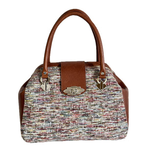 Annabelle Doctor Bag Shilo's Tweed and Brown Leather
