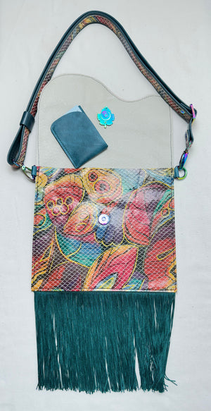 Sweet Simplicity Crossbody Printed Fish Leather