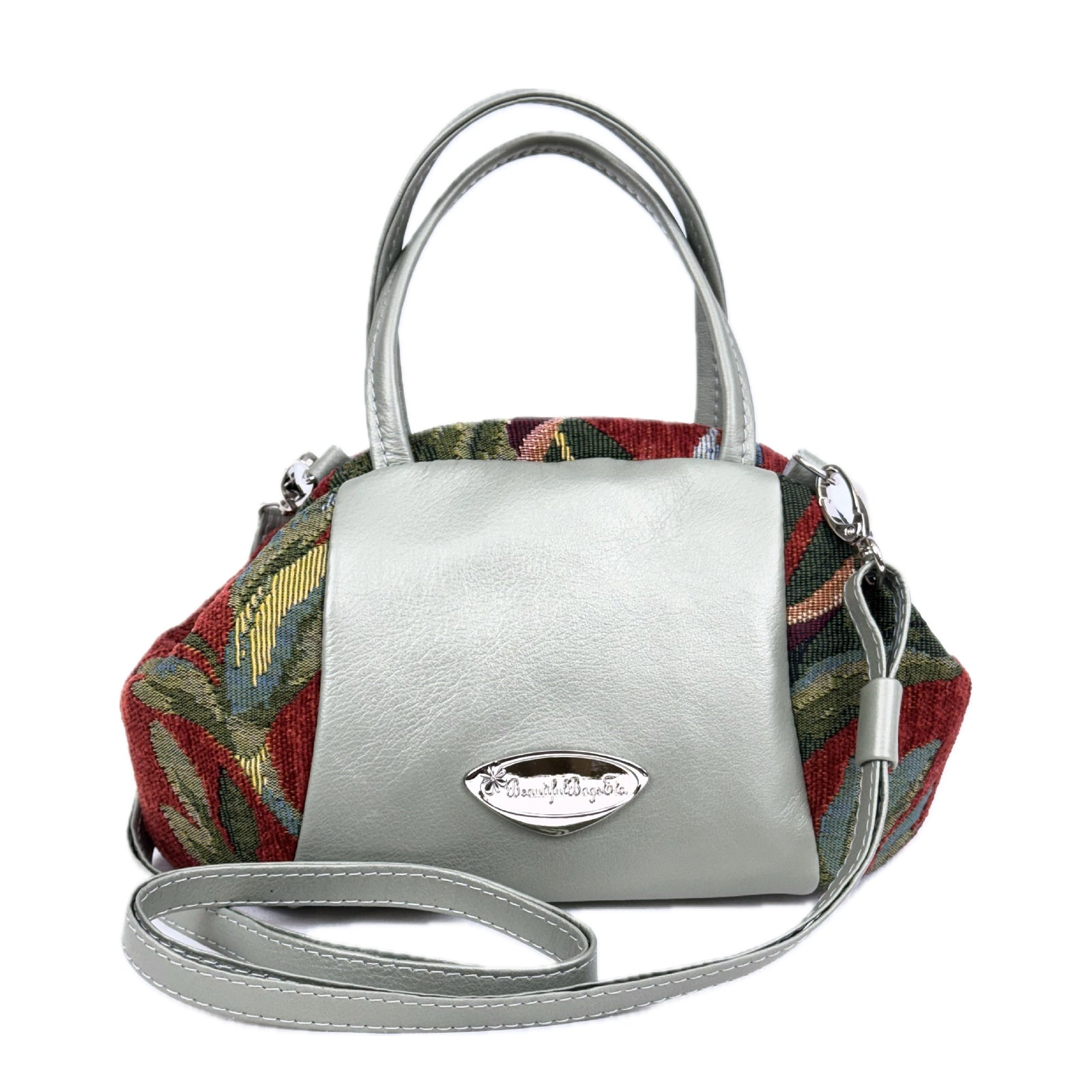 Madison Mini Leather and Red Orchid Doctor Bag