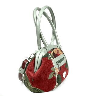 Madison Small Red Orchid Tapestry Doctor Bag