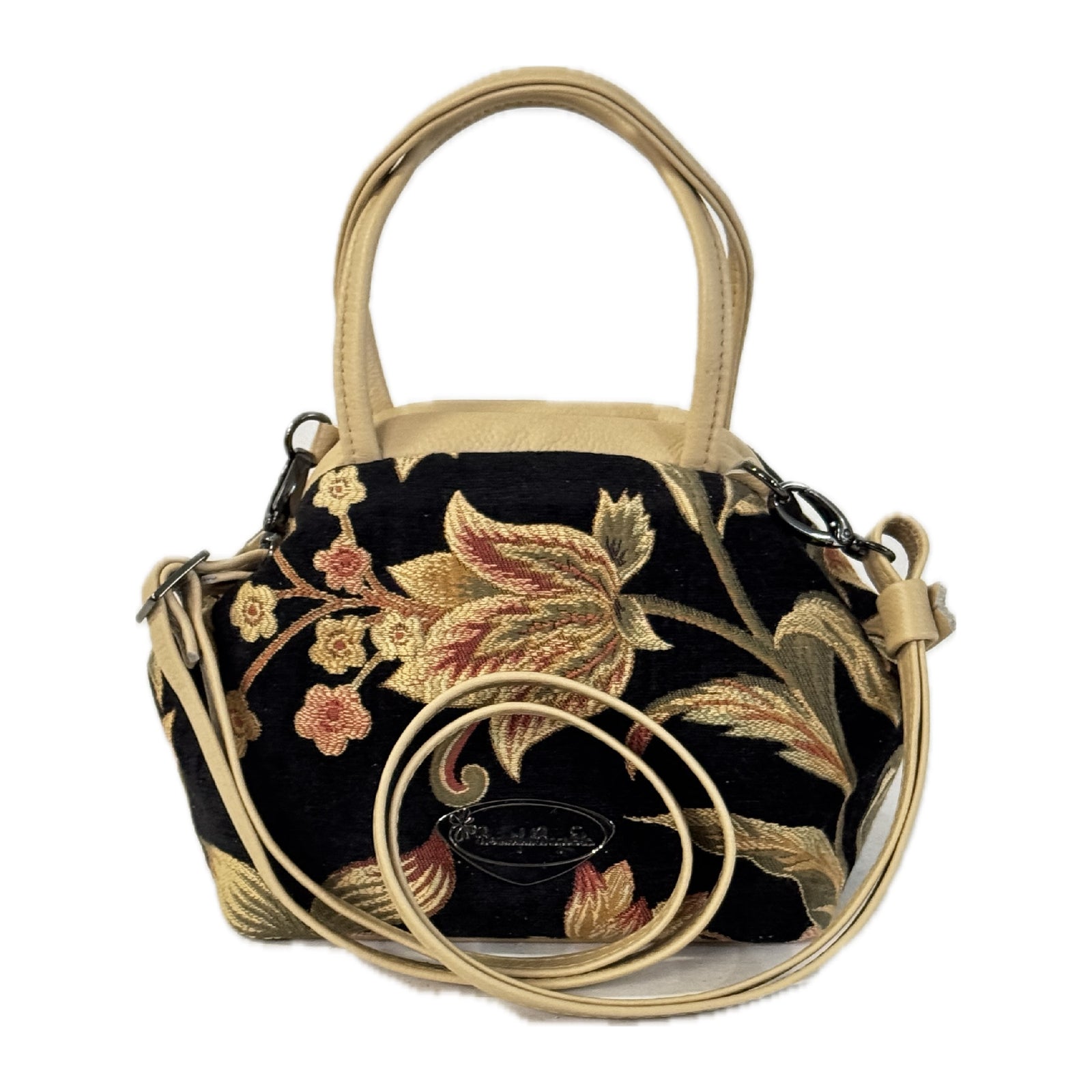 Mini Margret Doctor Bag Black Velveteen