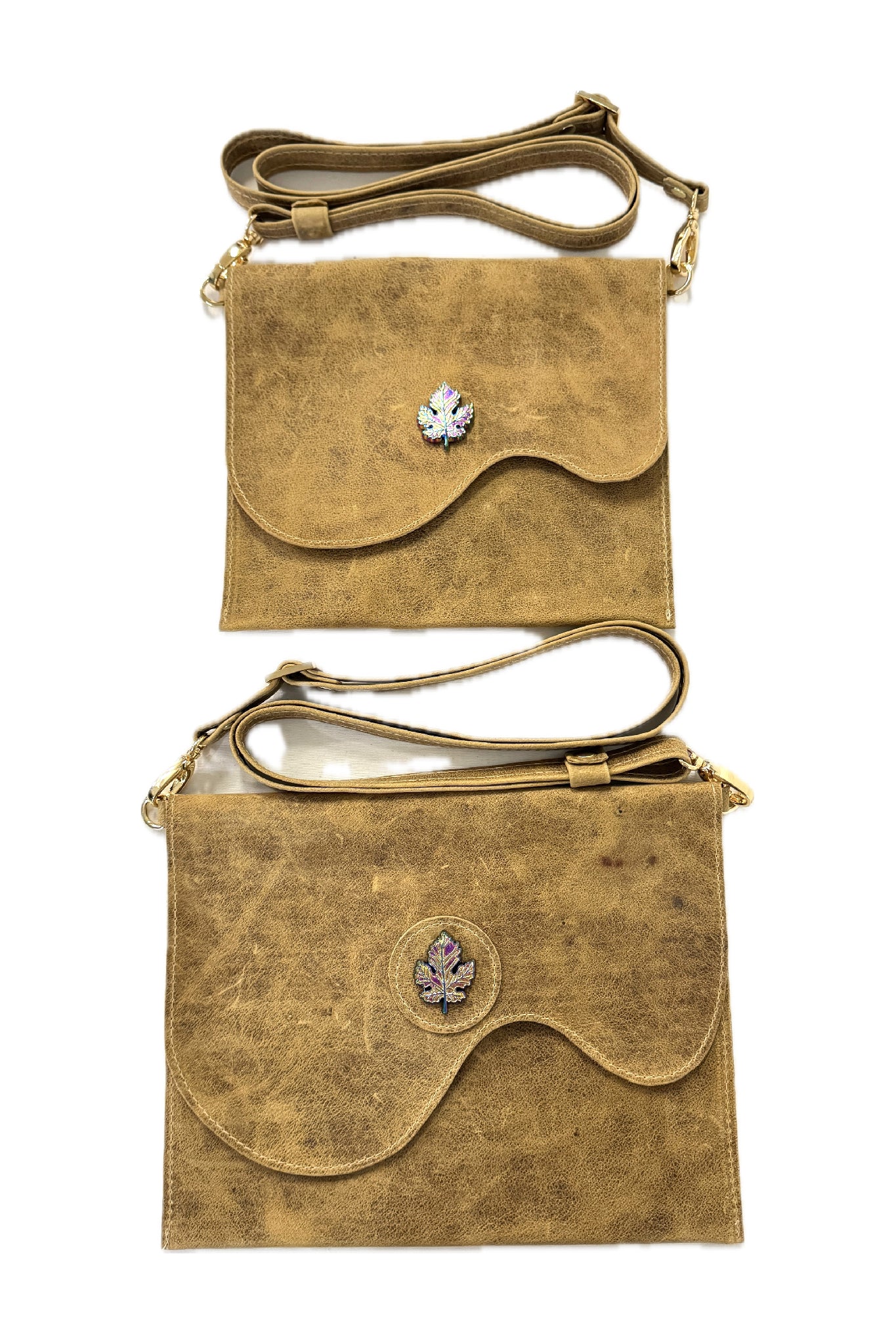 Sweet Simplicity Crossbody Distressed Tan