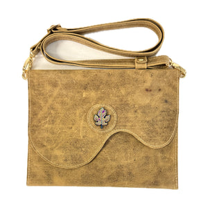Sweet Simplicity Crossbody Distressed Tan