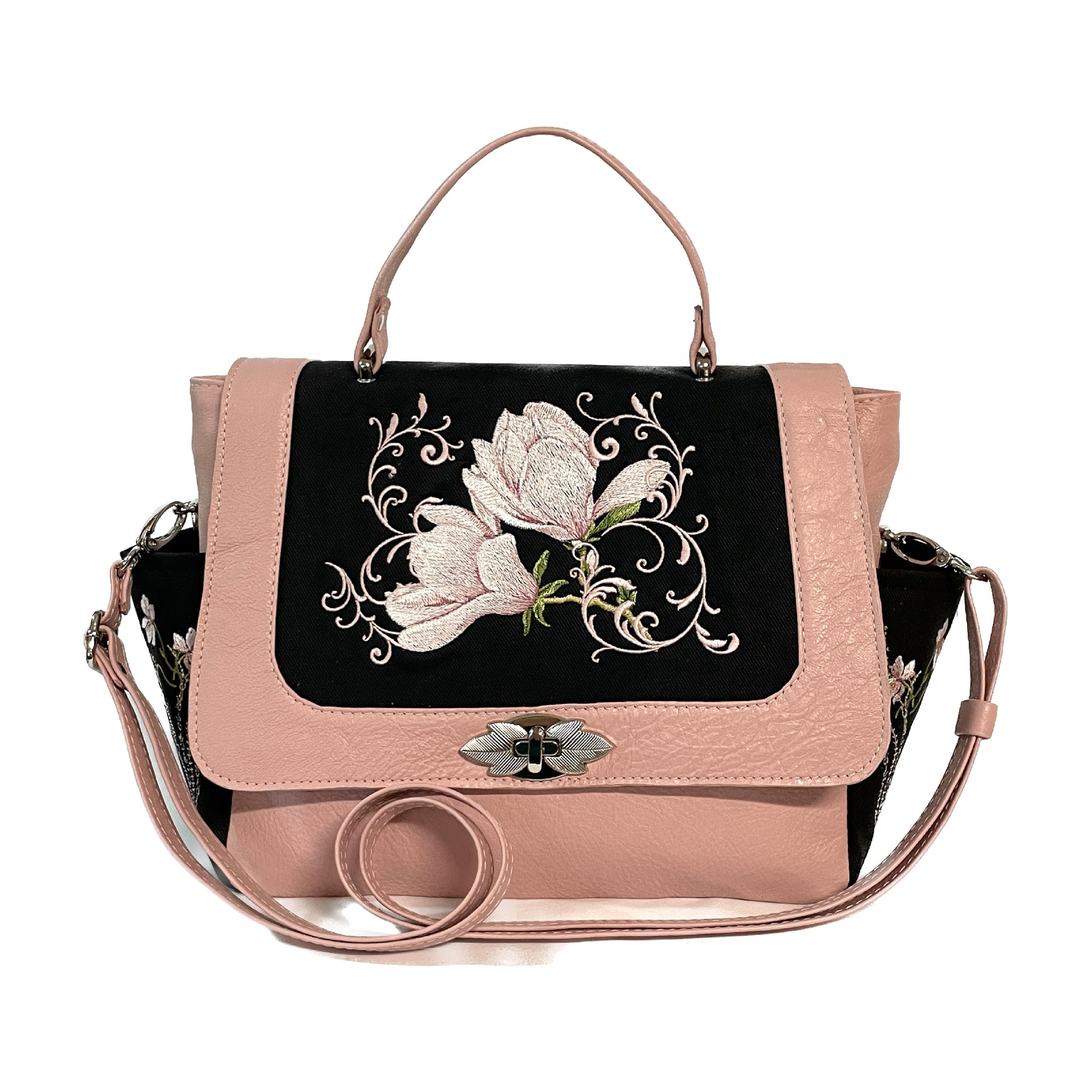 Top Handle Flap Bag Pink Magnolia