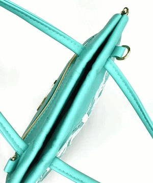 The Linden Flex-Frame Crossbody: White Butterfly (Small)