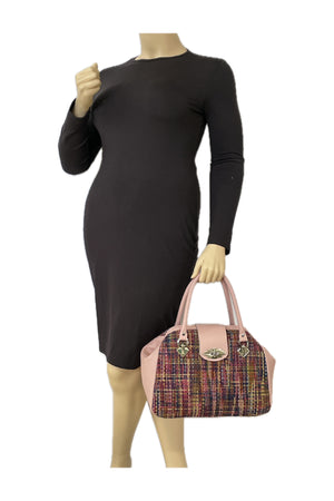 Annabelle Doctor Bag Leather and Tweed