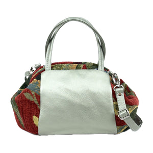 Madison Mini Leather and Red Orchid Doctor Bag