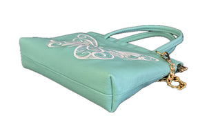 The Linden Flex-Frame Crossbody: White Butterfly (Small)