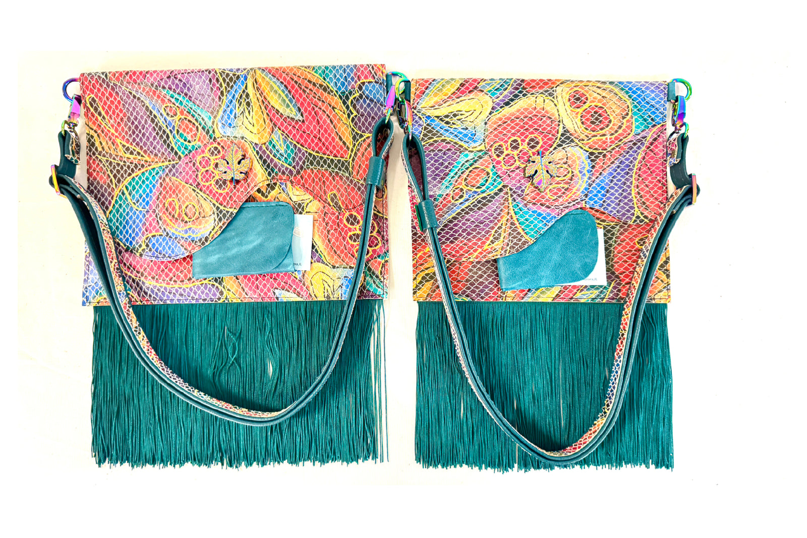 Sweet Simplicity Crossbody Printed Fish Leather