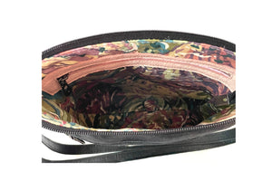 Claudia Crossbody Black Denim Butterfly and Floral