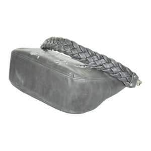Cheyenne Slouchy Hobo – Windswept Floral on Grey Leather