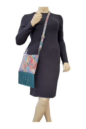 Sweet Simplicity Crossbody Printed Fish Leather