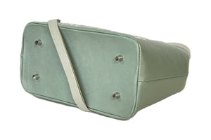 Fifth Avenue Sage Green and Gray Leather