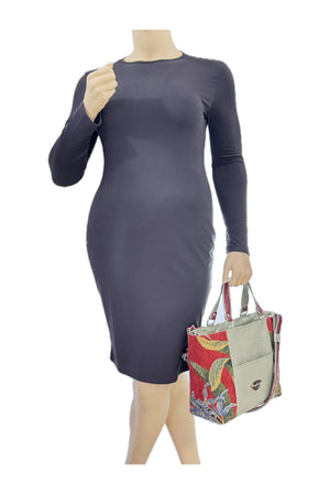 Abigail Tote Red Orchid
