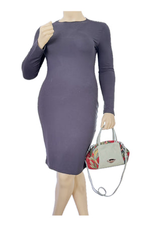 Madison Mini Leather and Red Orchid Doctor Bag