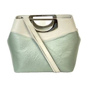 Fifth Avenue Sage Green and Gray Leather