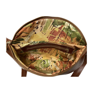 Harmony Hip Bag Dark Cognac Brown Leather