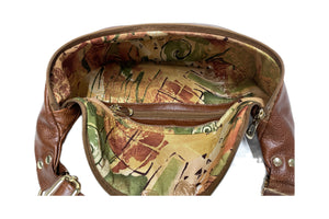 Harmony Hip Bag Dark Cognac Brown Leather