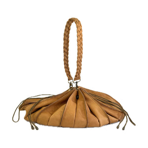 Fan Bag Golden Tan Buckskin Leather
