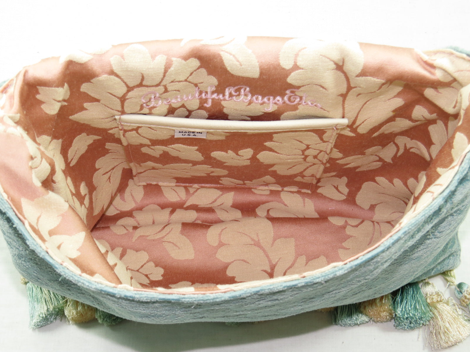 Asian Embroidered Boho Cottagecore Fringe Bag - BeautifulBagsEtc