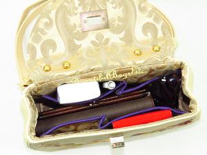 Autumn Garland Mini Top Handle Bag interior with contents
