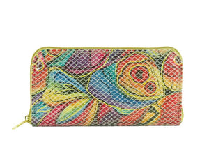 Colorful Fish Leather Wallet