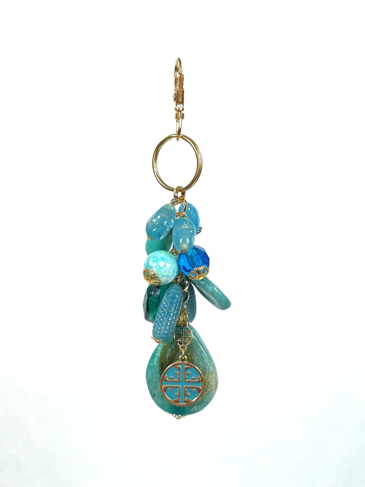 Turquoise 2 Keychain Purse Bling
