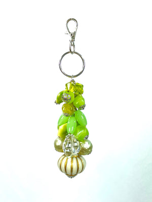 Lime Green Keychain Purse Bling