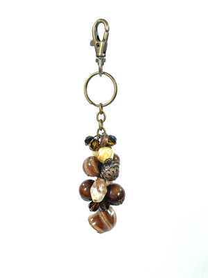 Mink Brown Keychain Purse Bling