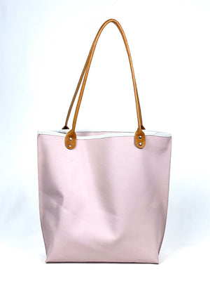 Not So Basic Leather Tote Pink