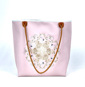 Not So Basic Leather Tote Pink