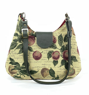 Cottagecore Apples and Pears Hobo Crossbody