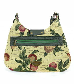 Cottagecore Apples and Pears Hobo Crossbody