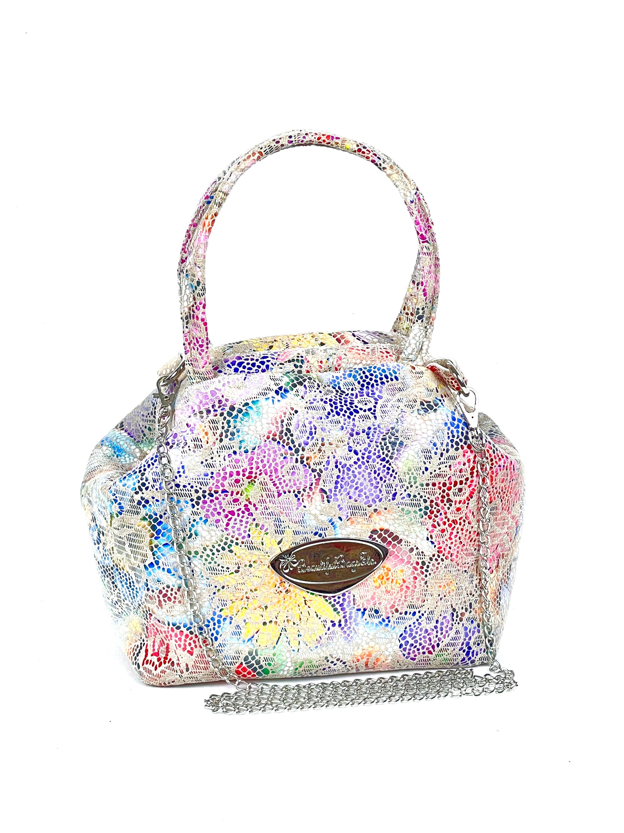 Mini Doctor Bag Lace Over Floral