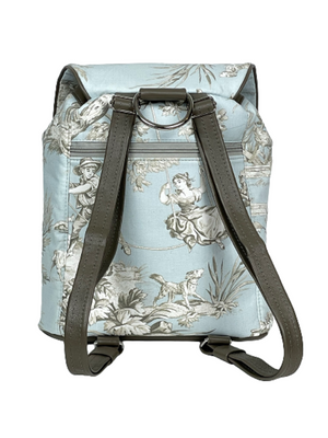 Jannel's Custom Order Westin Leather and Toile Print Backpack