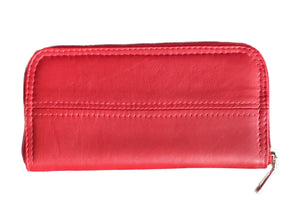 Lipstick Red Leather Wallet