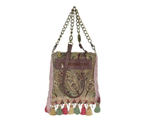 Pink Fringe Victorian Cottagecore Bag