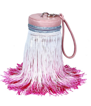 Priscilla Fringe Bag Pink