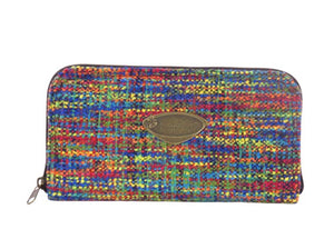 Rainbow Tweed Wallet