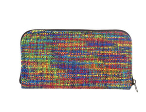 Rainbow Tweed Wallet back view