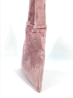 Snuggle Pink Fur Bag side view