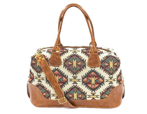 Southwest Tapestry and Leather Weekender