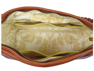 Summer's End Sunflower Slouchy Hobo Bag interior view