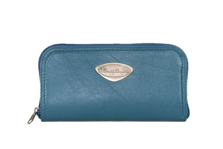 Teal Green Leather Wallet