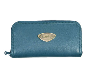 Teal Leather Wallet
