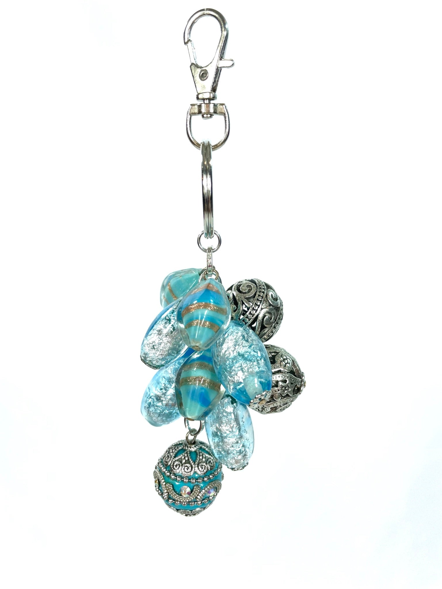 Turquoise  Keychain Purse Bling