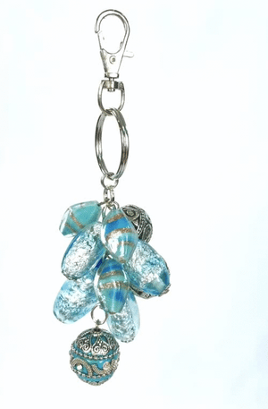 Turquoise  Keychain Purse Bling