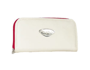 Valentine Hearts Red and White Leather Wallet